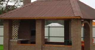 Беседка из кирпича под ключ в Сальске цена от 3168 рублей - Строй-Слс